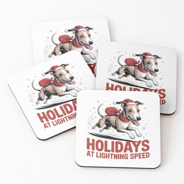 Item preview, Holidays at Lightning Speed Cute Whippet Christmas Gift designed and sold by Slaw-Creation.