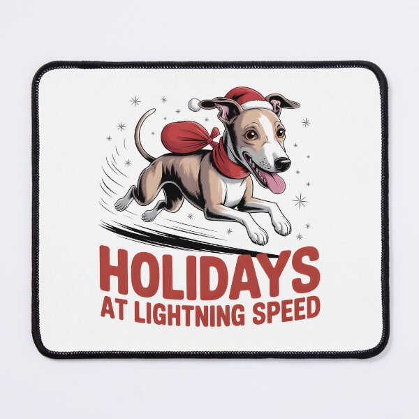 Item preview, Holidays at Lightning Speed Cute Whippet Christmas Gift designed and sold by Slaw-Creation.