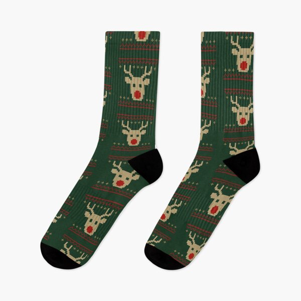 Item preview, Pixelated Reindeer Face designed and sold by TheWonkyEaselCo.