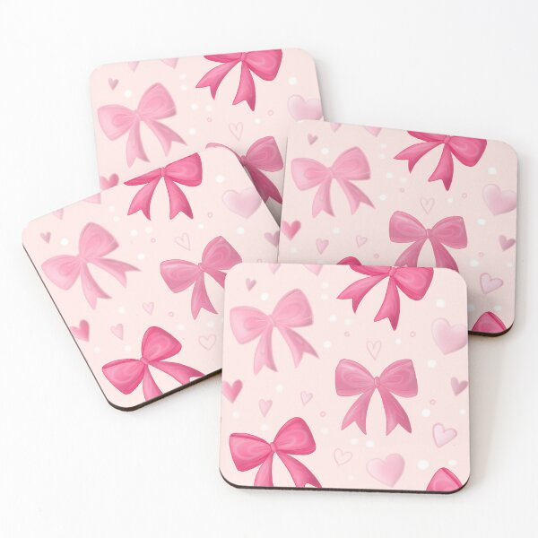Item preview, Cute Pink Bows and Hearts Pattern – Sweet Love Aesthetic designed and sold by LiudmylaMaika.