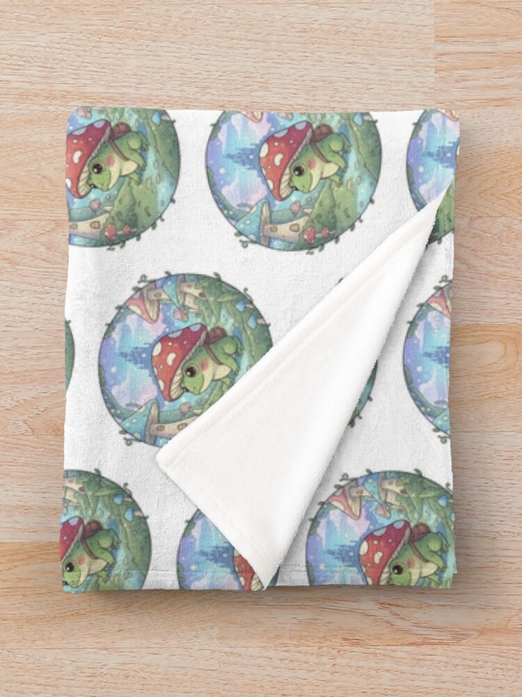 Thumbnail 3 of 6, Throw Blanket, Frog designed and sold by Azrora.