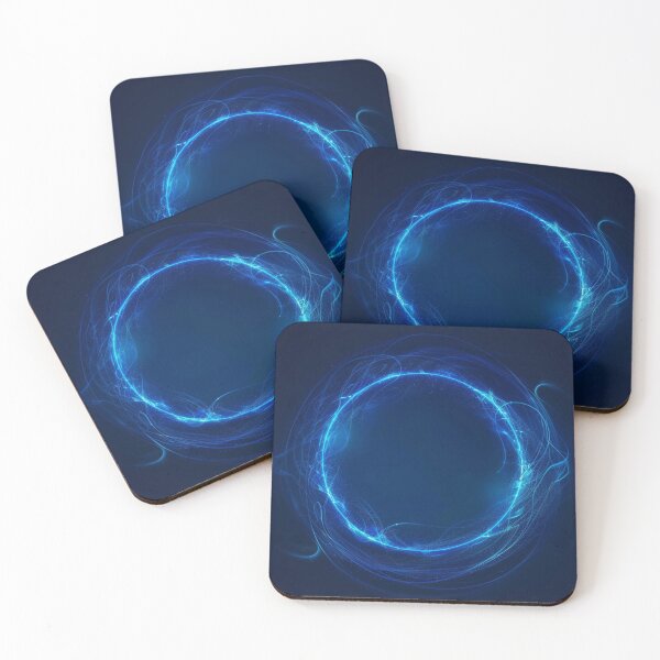 Item preview, Kinetic Rings — Blue Energy Halo designed and sold by LunaPoster.