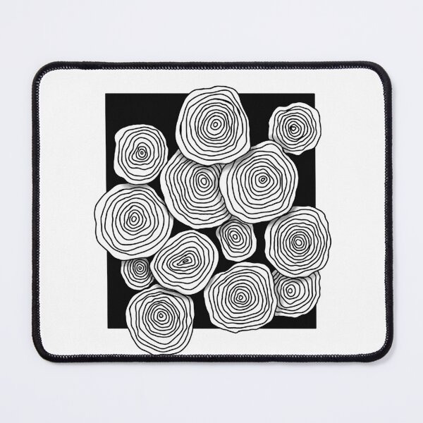 Item preview, Modern Minimalist Line Art Rings – Abstract Black & White Organic Pattern designed and sold by Live_With_Suzy.