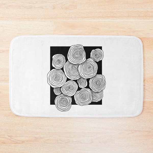 Item preview, Modern Minimalist Line Art Rings – Abstract Black & White Organic Pattern designed and sold by Live_With_Suzy.