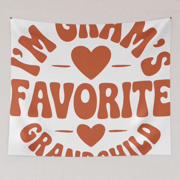 Item preview, I'm Gram's Favorite Grandchild Retro 70s Groovy Aesthetic designed and sold by Lora Art.