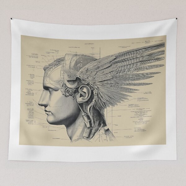 Item preview, mechanical angel Anatomical Study designed and sold by lautir.
