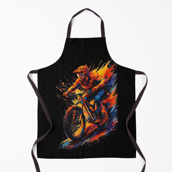 Item preview, Mountain biking, mountain biker, MTB, cool, vibrant colors, gift designed and sold by Pineapple-Tree.