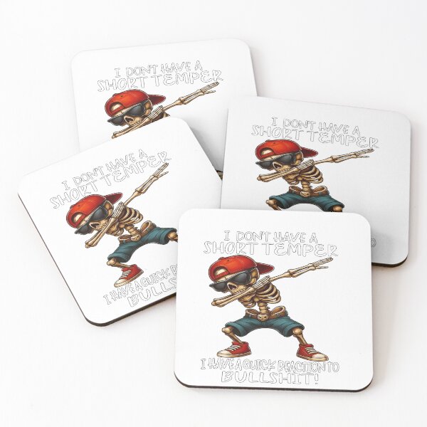 Item preview,  Funny Skeleton Dab Short Temper Design – Quick Reaction Humor designed and sold by Inkspire House.