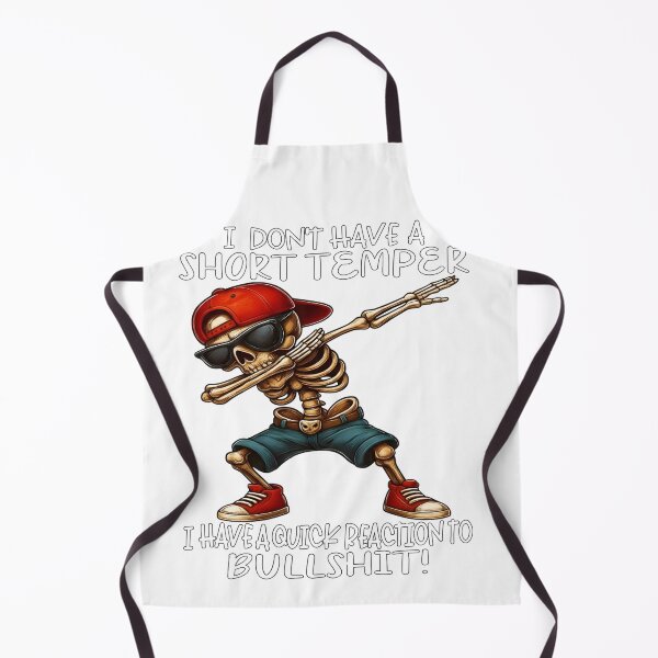 Item preview, Funny Skeleton Dab Short Temper Design – Quick Reaction Humor designed and sold by Inkspire House.