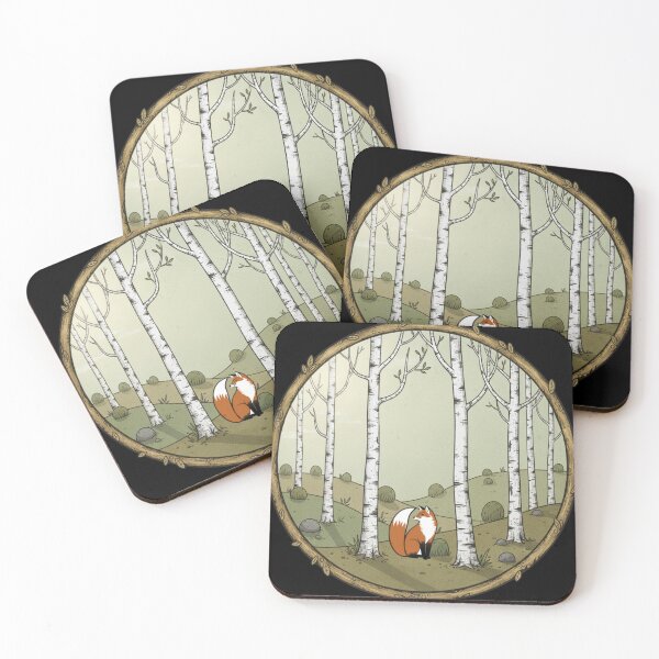 Item preview, Birches and Fox designed and sold by Azrora.