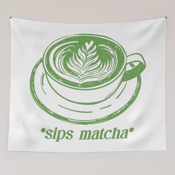 Item preview, Sips matcha. Matcha latte.  designed and sold by CoCoArt-Ua.