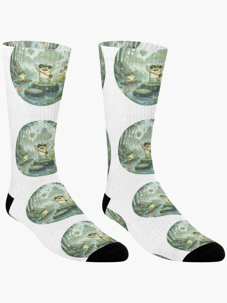 Thumbnail 3 of 5, Socks, Frog designed and sold by Azrora.