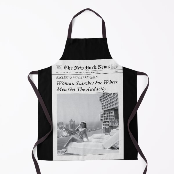Item preview, Where Men Get The Audacity - Retro Newspaper designed and sold by SaltedBeachPaperie.
