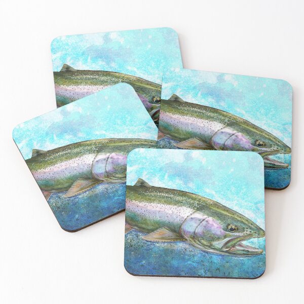 Item preview, Wild Rainbow Trout designed and sold by fishweardesigns.
