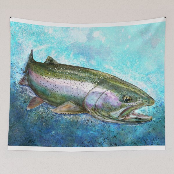 Artikelvorschau, Wilde Regenbogenforelle entworfen und verkauft von fishweardesigns.