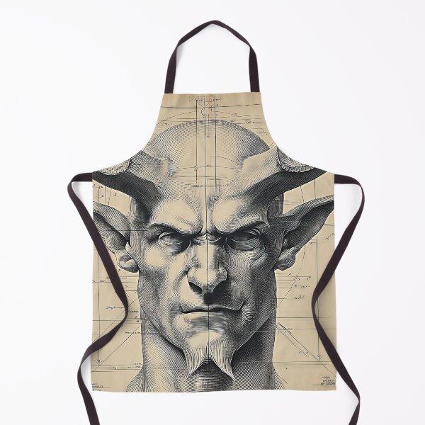 Item preview, Geometric Horned Demon Illustration designed and sold by lautir.