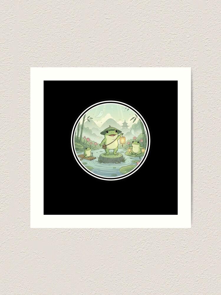 Thumbnail 1 of 3, Art Print, Frog designed and sold by Azrora.