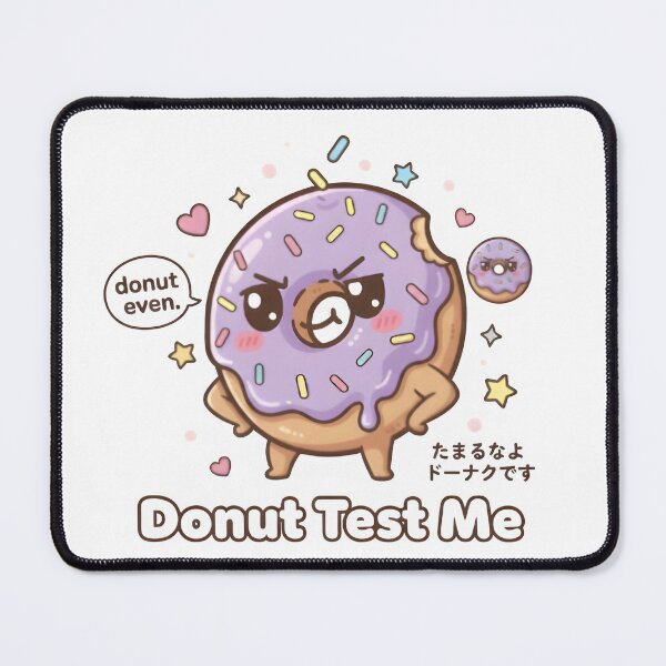 Item preview, Silly Donut – “Donut Test Me” Funny Kawaii Dessert Pun designed and sold by Snackwear Apparel.