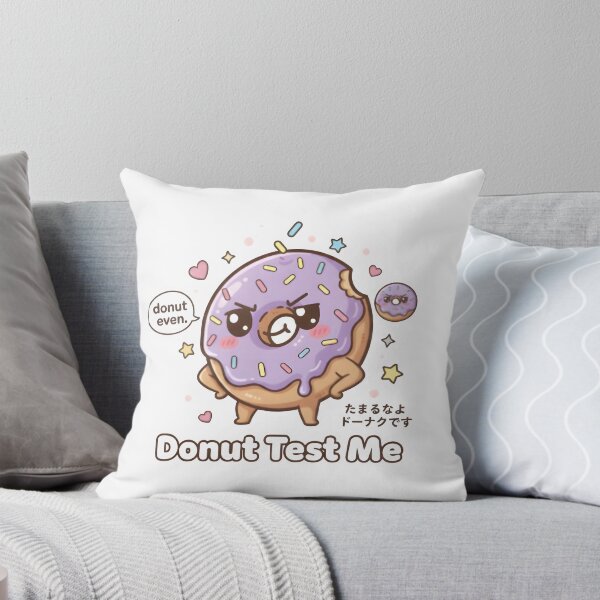 Item preview, Silly Donut – “Donut Test Me” Funny Kawaii Dessert Pun designed and sold by Snackwear Apparel.