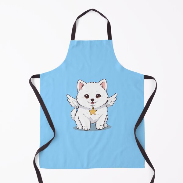 Item preview, Angel Samoyed Christmas Art – Cute Joyful Puppy designed and sold by The Real Life Symphony.
