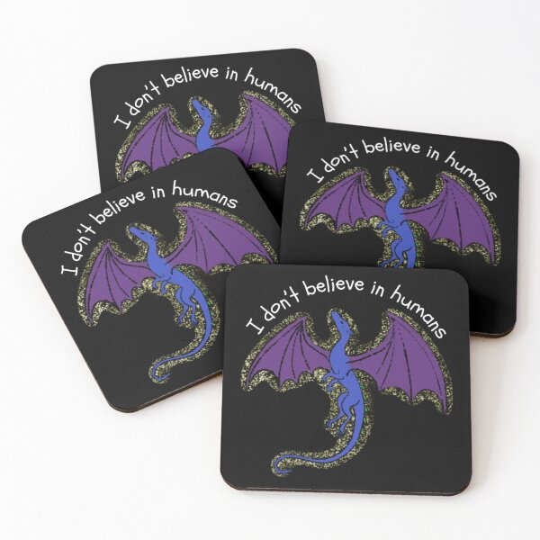 Item preview, I Don't Believe in Humans - Dragon Edition designed and sold by Eviesrainbow.