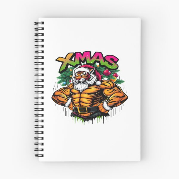 Item preview, XMAS Tiger Muscle Graffiti Sticker designed and sold by Imaginarium of Chaos falcon88 .