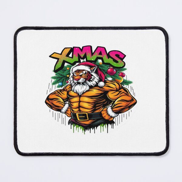 Item preview, XMAS Tiger Muscle Graffiti Sticker designed and sold by Imaginarium of Chaos falcon88 .