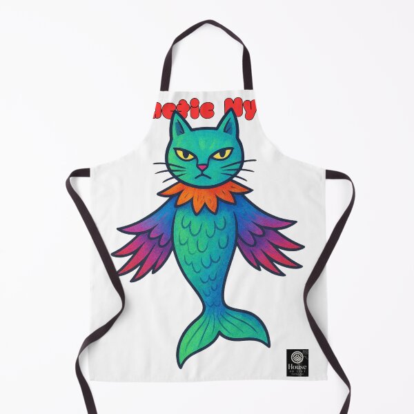 Item preview, Galactic Hybrid – Vibrant Cat-Bird-Fish Alien Creature designed and sold by HOUSE OF TIST.