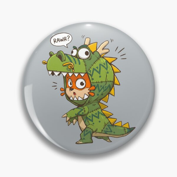 Item preview, Little Fox Dino Roar - Adorable Costume Creature designed and sold by AwesomeBeyondLimits.