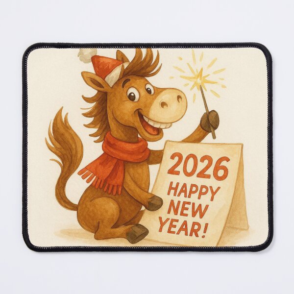 Item preview, 2026 Happy New Year Horse | Cute Zodiac Horse Illustration | Vivo Studio designed and sold by VivoStudio.