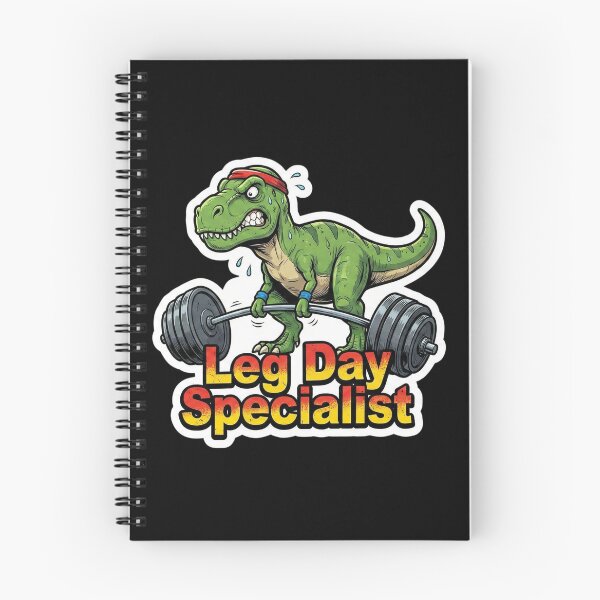 Item preview, Leg Day Specialist T-Rex | Funny Gym Workout Sticker designed and sold by FluffinCool.