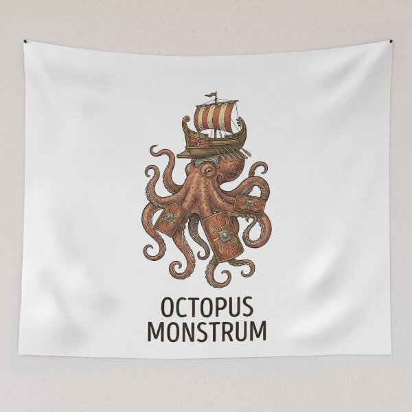 Item preview, Roman Octopus Monster Ship Warrior designed and sold by k3rstman1.