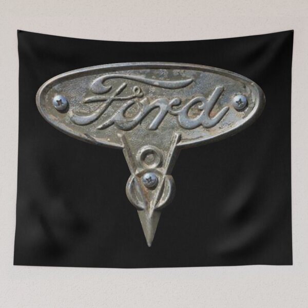 Artikelvorschau, Ford Vintage V8 Logo ohne Schatten entworfen und verkauft von TeesbyAharon.