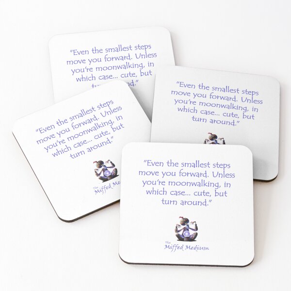 Item preview, The Miffed Medium - Small Steps Move You Forward designed and sold by WakeyWakeySakey.