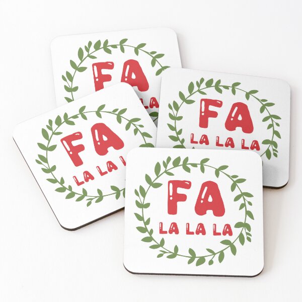 Item preview, Fa La La La - Simple Festive Christmas Carol Slogan Tee designed and sold by FuzionRaptor.