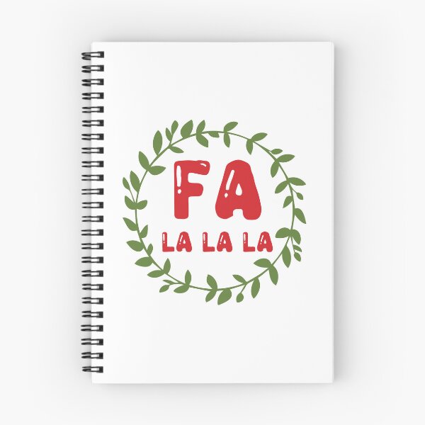 Item preview, Fa La La La - Simple Festive Christmas Carol Slogan Tee designed and sold by FuzionRaptor.