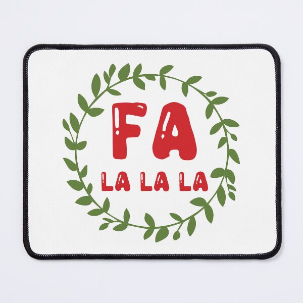 Item preview, Fa La La La - Simple Festive Christmas Carol Slogan Tee designed and sold by FuzionRaptor.