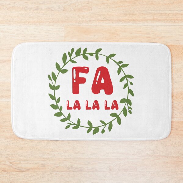Item preview, Fa La La La - Simple Festive Christmas Carol Slogan Tee designed and sold by FuzionRaptor.