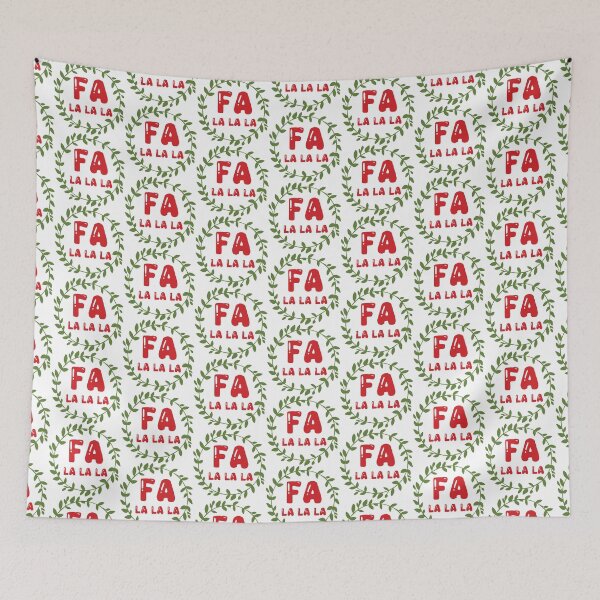 Item preview, Fa La La La - Simple Festive Christmas Carol Slogan Tee designed and sold by FuzionRaptor.