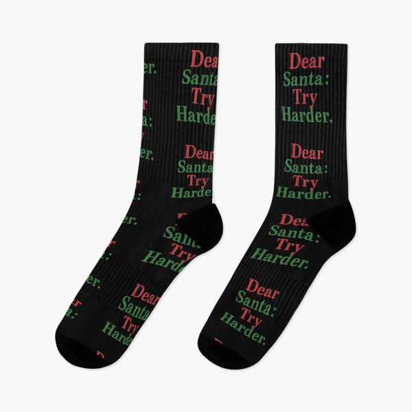 Item preview, Dear Santa Try Harder Humour Design designed and sold by ArtComixHaven.