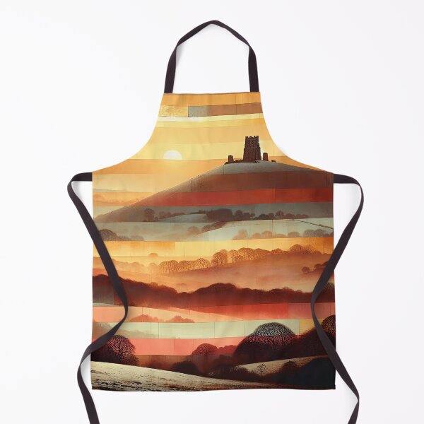 Item preview, Winter Dawn Above the Sacred Hill | Serene Snowy Landscape Wall Art designed and sold by Stoneflower-Art.
