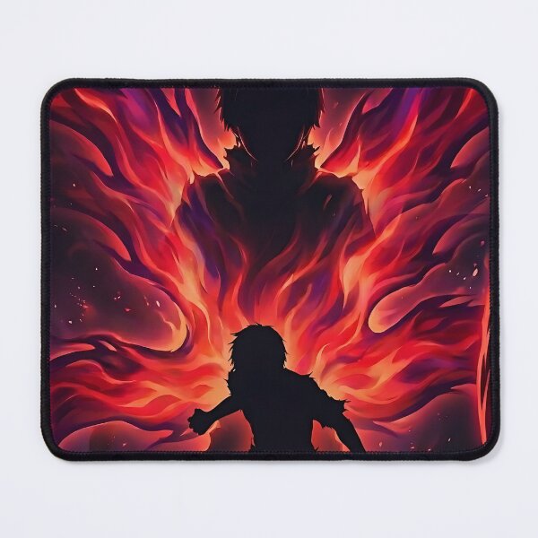 Item preview, Red Fire Shadow Silhouette - Dark Energy Aura Art designed and sold by MugenAnime.