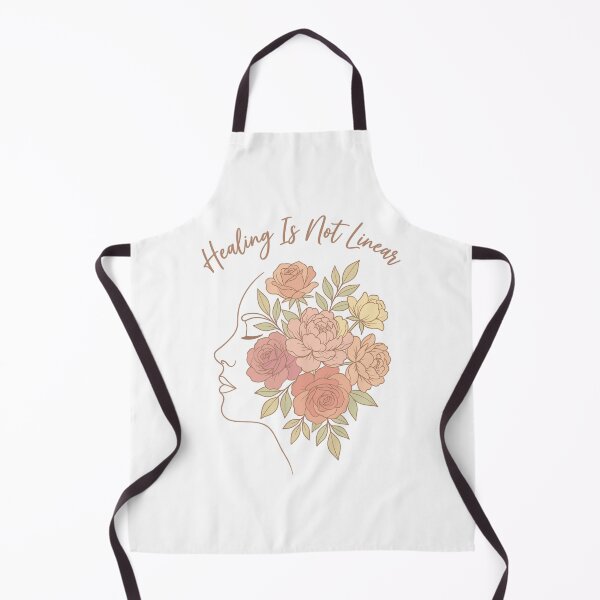 Item preview, Healing Is Not Linear Floral Mental Health Affirmation Tee designed and sold by retroman78.