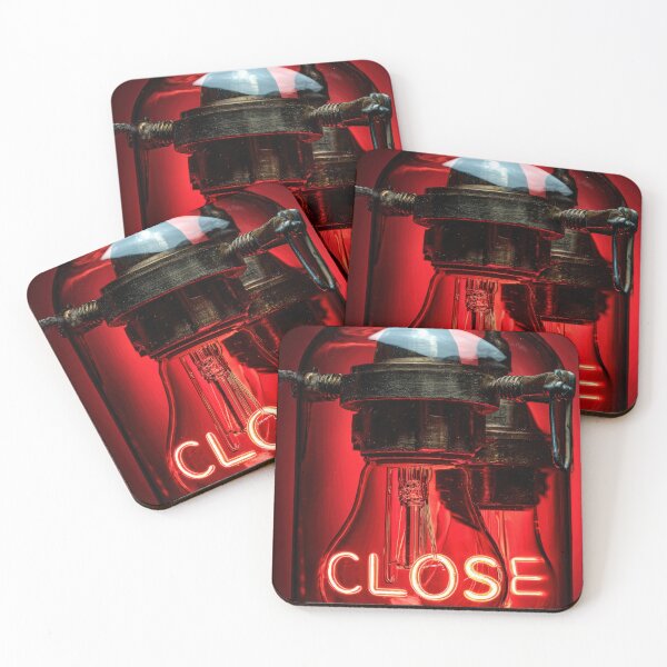 Item preview, Neon “CLOSE” Sign Inside Light Bulb – Modern Red Glow Aesthetic designed and sold by Grafititee.