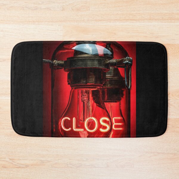 Item preview, Neon “CLOSE” Sign Inside Light Bulb – Modern Red Glow Aesthetic designed and sold by Grafititee.