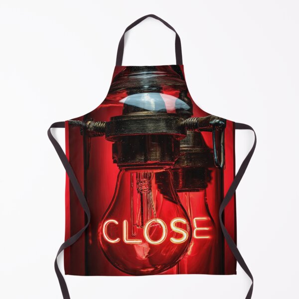 Item preview, Neon “CLOSE” Sign Inside Light Bulb – Modern Red Glow Aesthetic designed and sold by Grafititee.