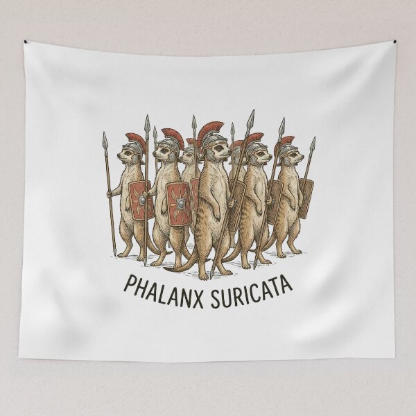 Item preview, Funny Roman Meerkat Phalanx Squad designed and sold by k3rstman1.
