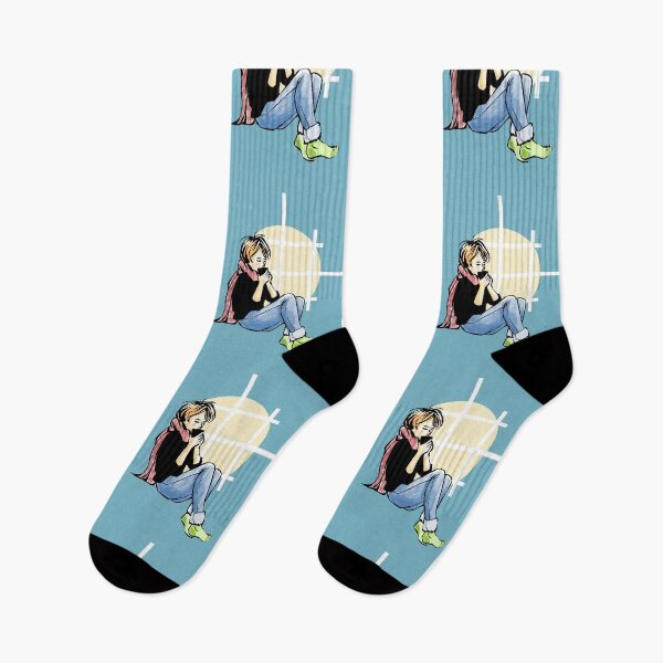 Item preview, Girl drinking coffee designed and sold by cecilbrews.