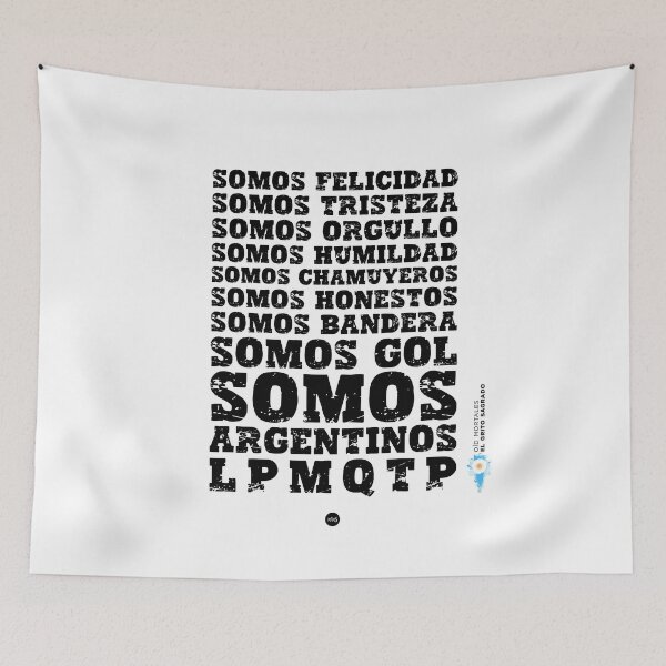 Item preview, We are Argentinians LPMQTP - Hear mortals (fc) I designed and sold by XUSRedbubble.