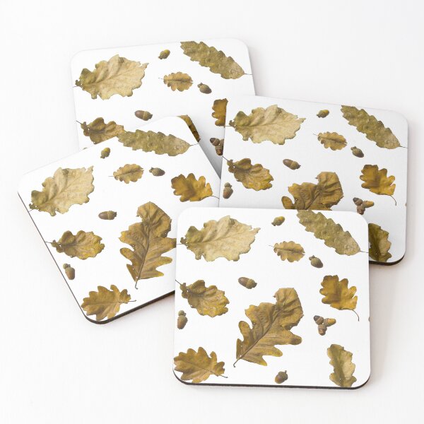 Item preview, Autumn Leaves and Acorns Floating on transparent Background – Seasonal Nature Still Life designed and sold by Bure-NS.